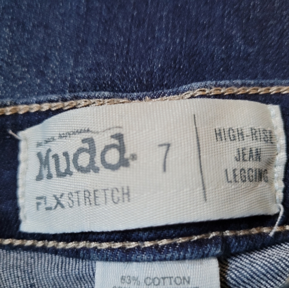 Mudd skinny jean leggings,size 7, blue